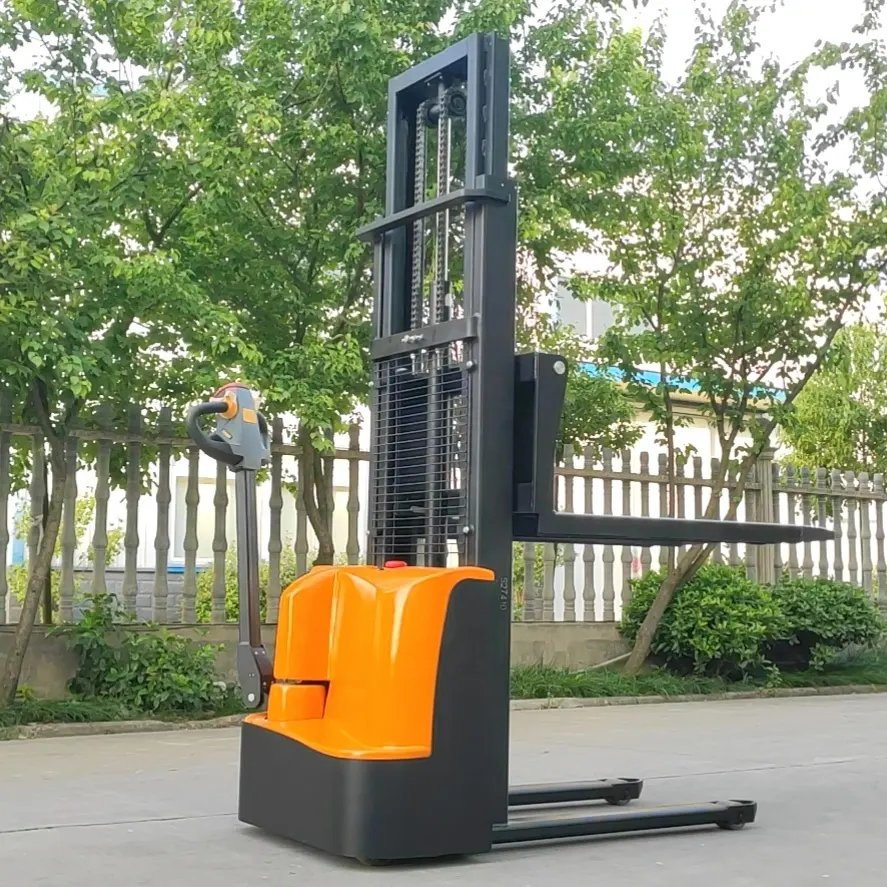 Vmax 1.2 Ton 1.5 Ton Walkie Type Electric Pallet Stacker