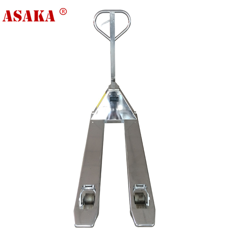 Asaka High Lift Hand Warehouse 2.5 Ton Stainless Steel Hand Pallet Truck
