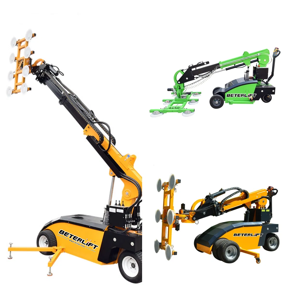 150kg 300kg 400kg 800kg Indoor Outdoor Rough Terrain Electric Tile Rotating Porcelain Vacuum Glass Lifter for Sale