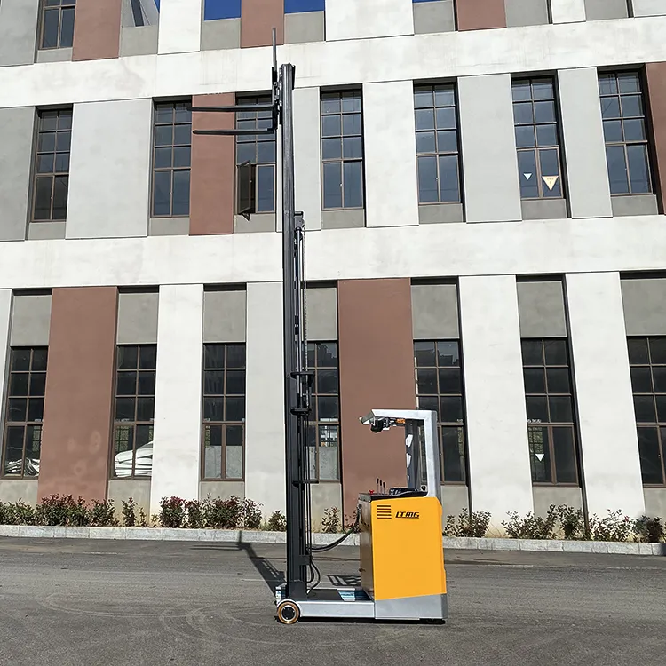 Electric Reach Stacker Front View