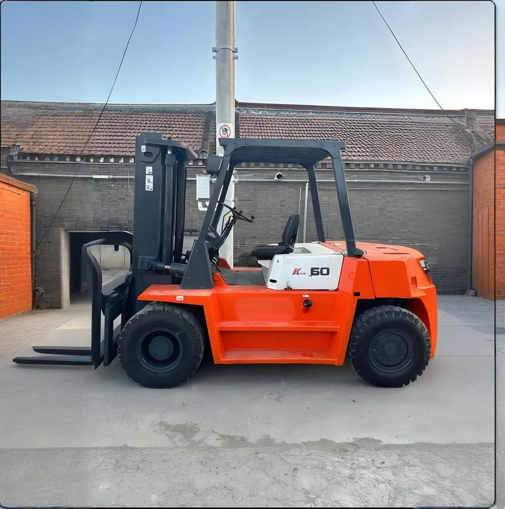 Heavy Duty Diesel Forklift Truck with Wide Field of View Mast Type