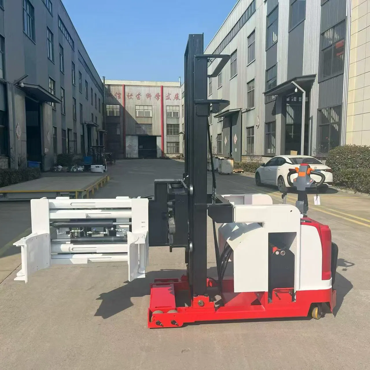 Mini Electric Forklift 1000kg 1500kg 2000kg Walkie Straddle Stacker 1150mm Forks Narrow Aisle Warehouse Pallet Truck