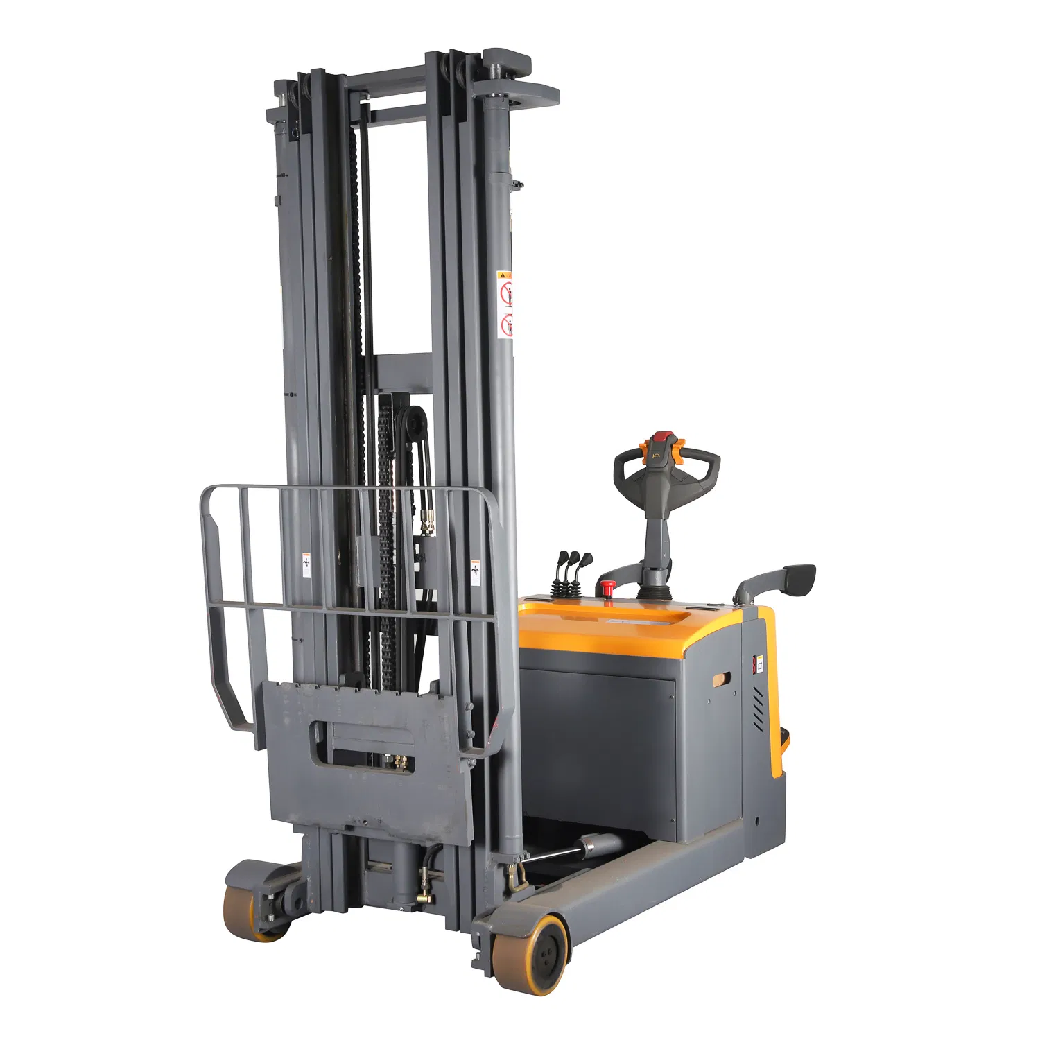 High Strength Counterbalanced Electric Reach Stacker with German Steel Mast