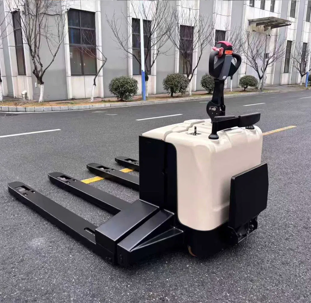 AC Motor 4 Forks 2000kg 3000kg Rider Electric Steering Pallet Truck
