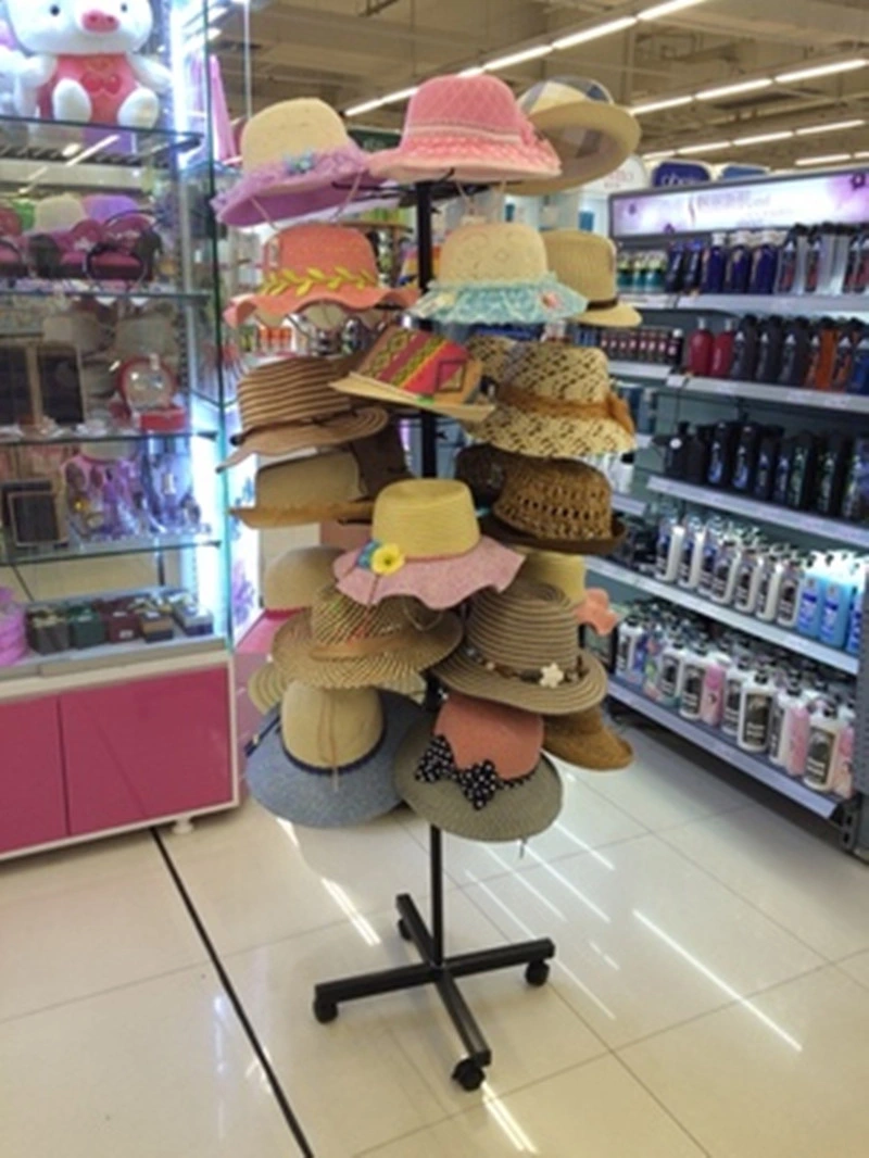 Wholesale Metal Baseball Cap Display Hi Hat Case Holder Hat Rack