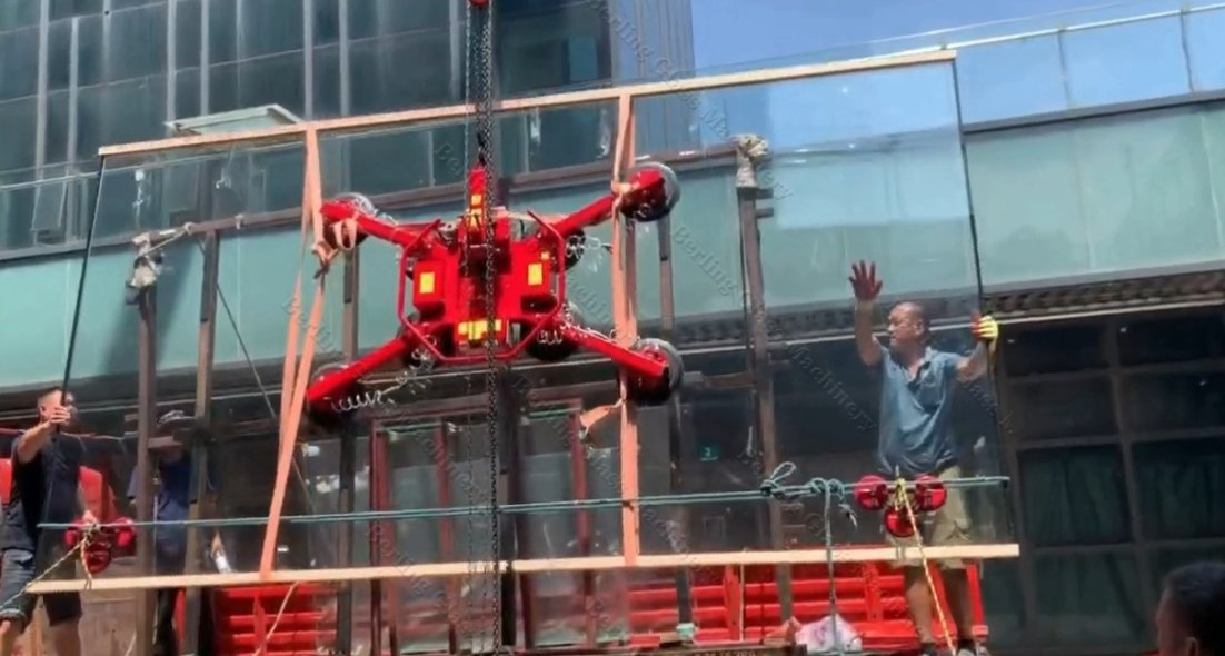 Indoor or Outdoor Flip Vacuum Suction Lifter for Glass Marble and Panel