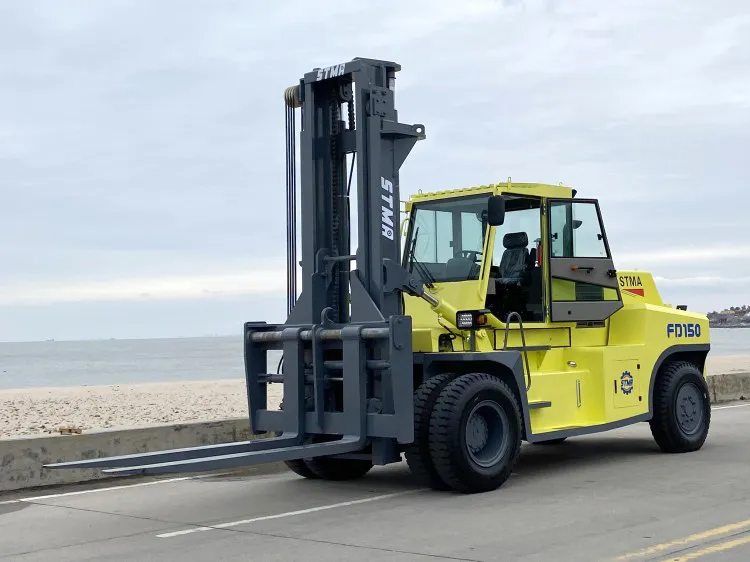 Diesel Forklift Side View