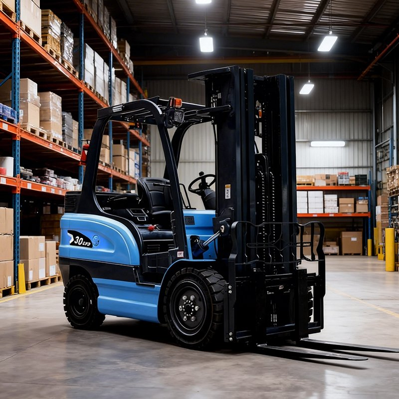 Factory 1t to 5t Seated Warehouse Counterbalance 4 Wheel Electric Forklift