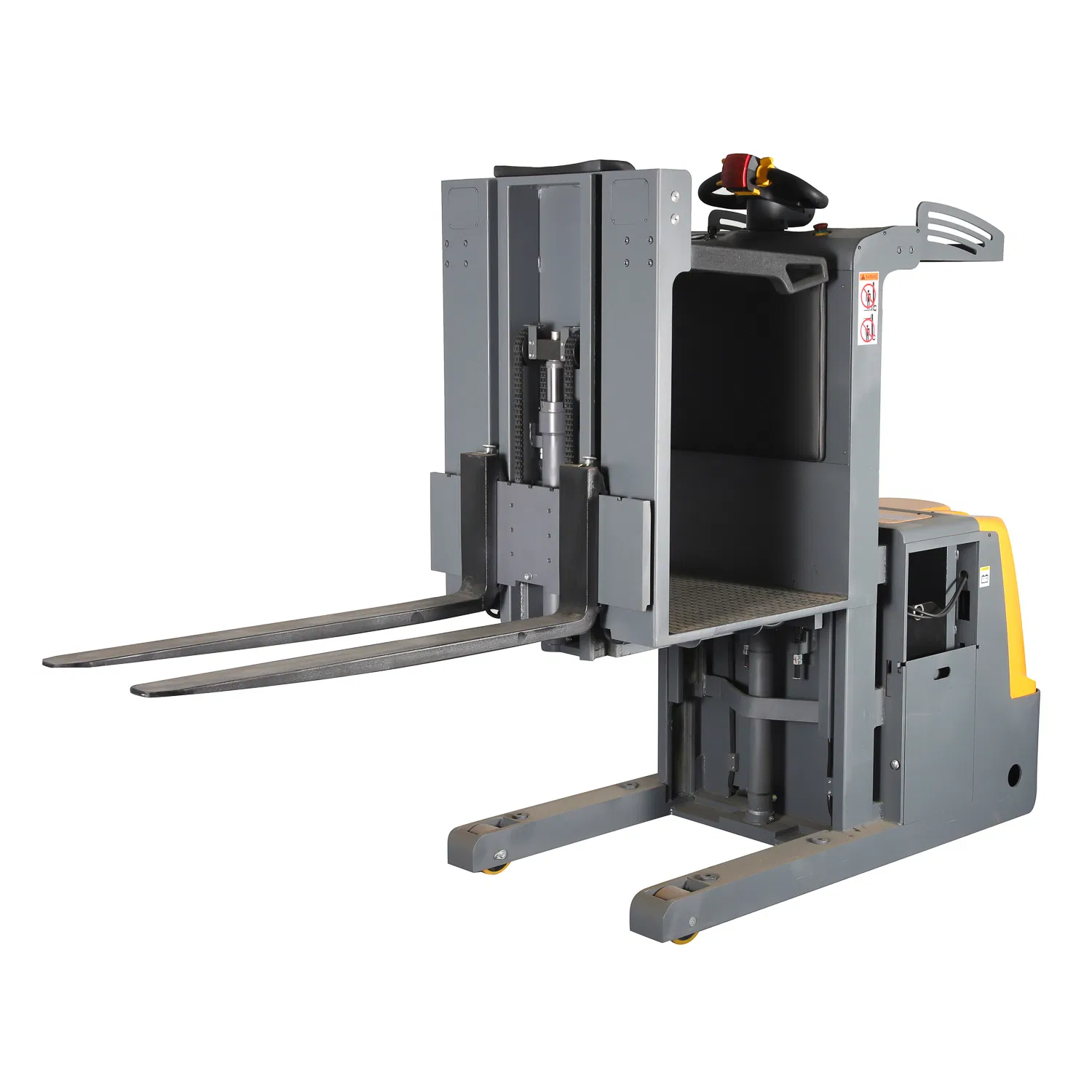 Electric Low-Level Order Picker Features Side-Way Easy Battery Replacement