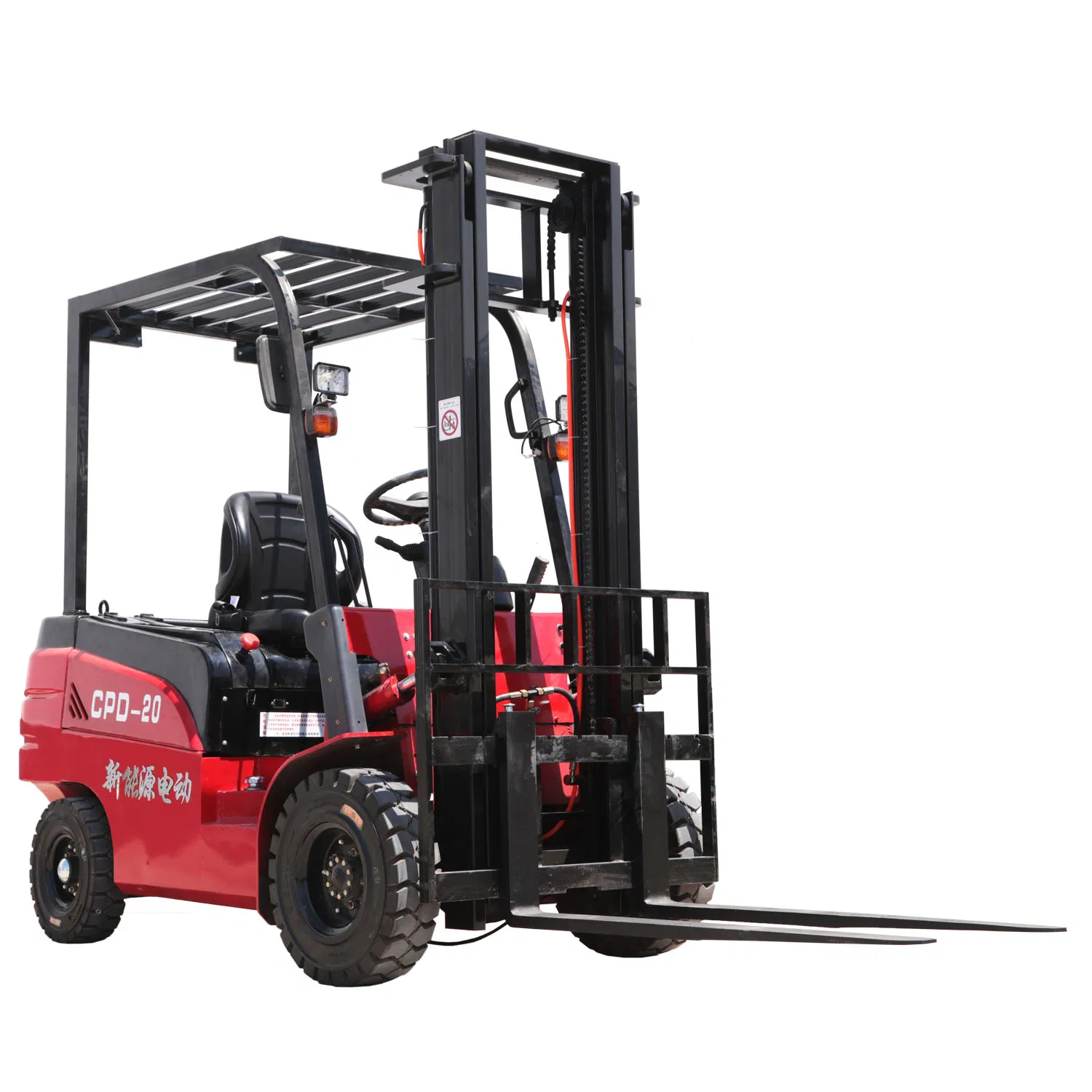Lithium Battery Powered Electric Reach Stacker Forklift with 2.5t/Ton 2500kg Load Capacity