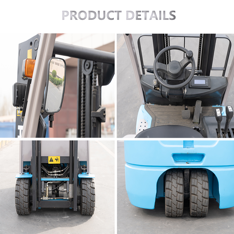 Heca Suitable for Narrow Aisle Small 3-Point Electric Forklifts in Warehouses, with a Capacity of 1.6 T/1.8 T/2 T