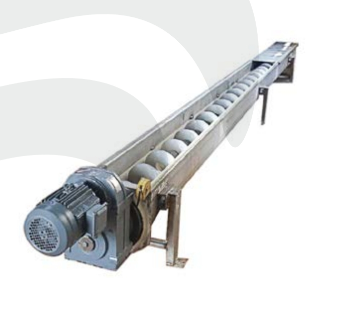 Rust-Proof Painted Carbon Steel Screw Conveyor for Indoor Material Transfer Operations