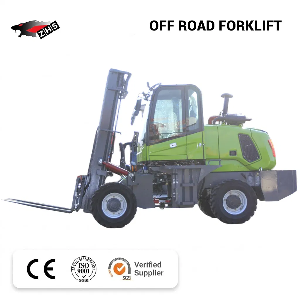 OEM ODM Mini 3 Ton Diesel with Side Loader Rough Terrain Forklift