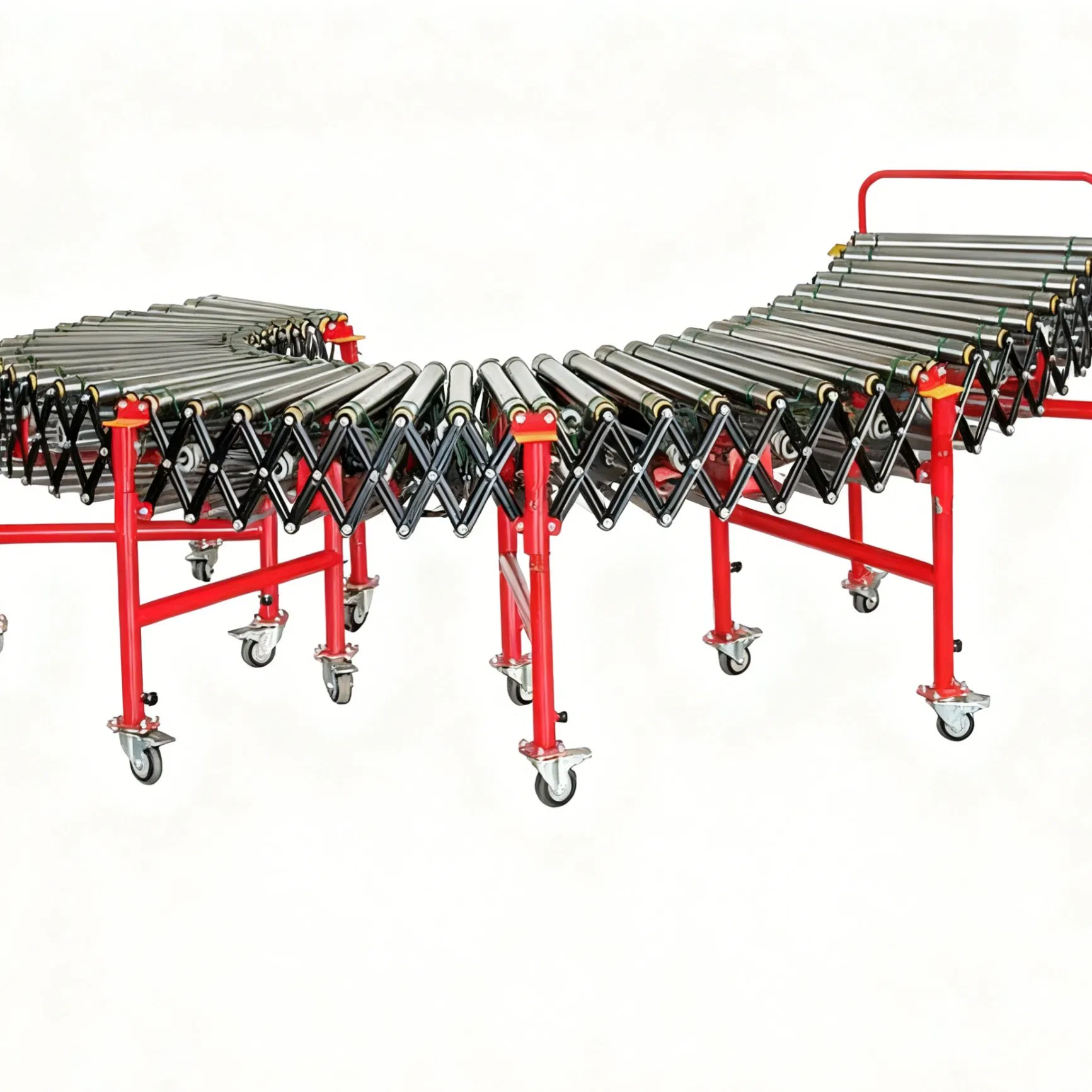 Powered Roller Conveyor System for Smart Warehouse Docks with Telescopic Reach