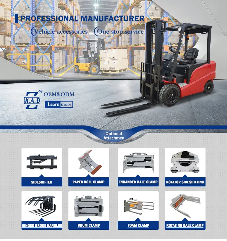 4 Wheel Electric Powered Forklift Trucks