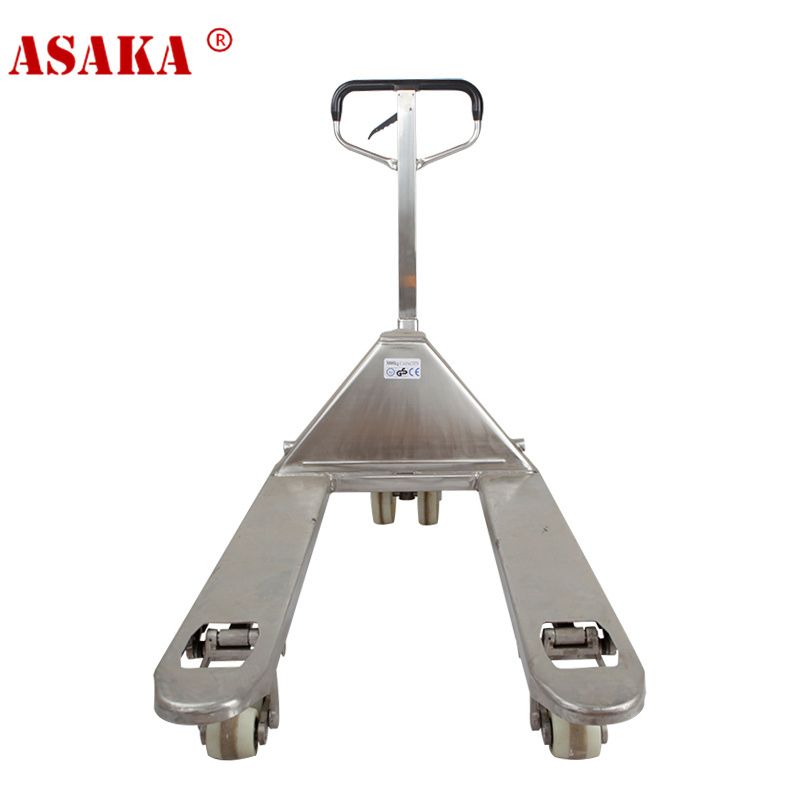 Asaka High Lift Hand Warehouse 2.5 Ton Stainless Steel Hand Pallet Truck