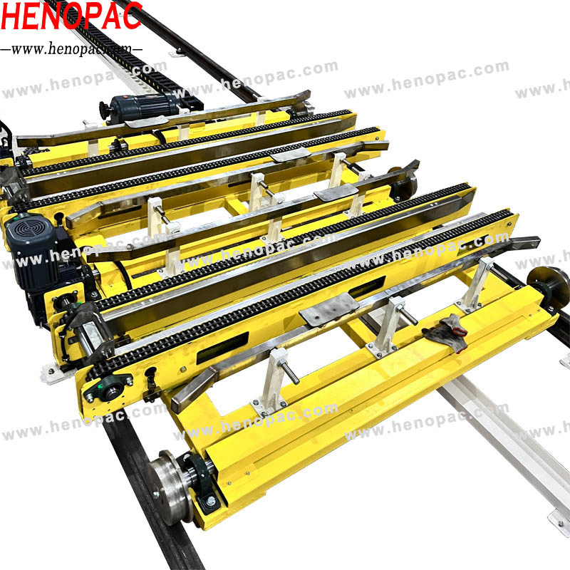 Automated Pallet Chain Conveyor Shuttle Car Pallet Shuttle for Palletized Goods