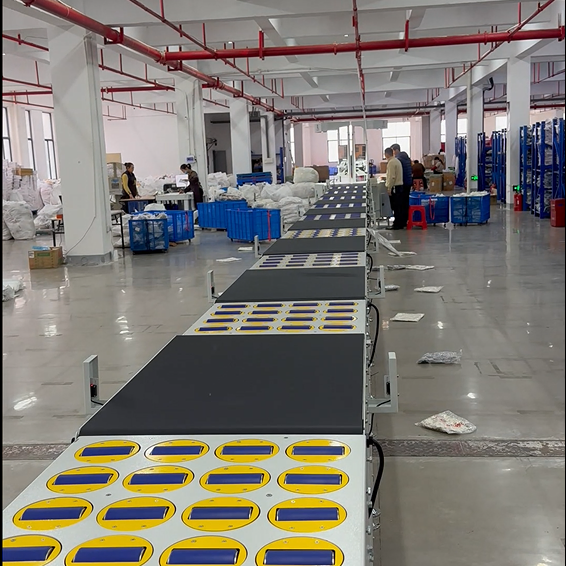 Advanced Smart Warehouse Parcel Sorting System with Swivel Wheels