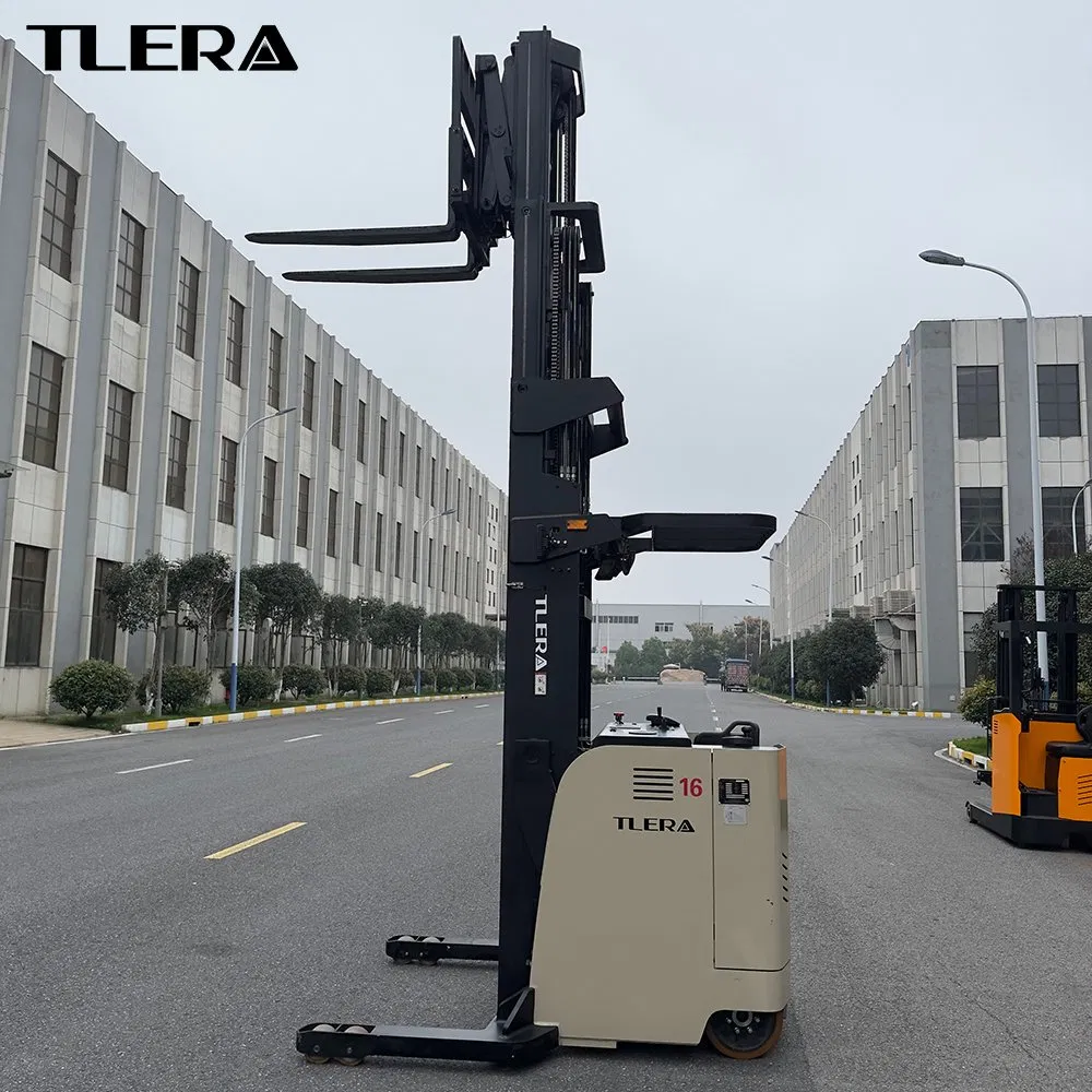 1.6t Electric Reach Truck with High Lift Mast for Warehouse Storage