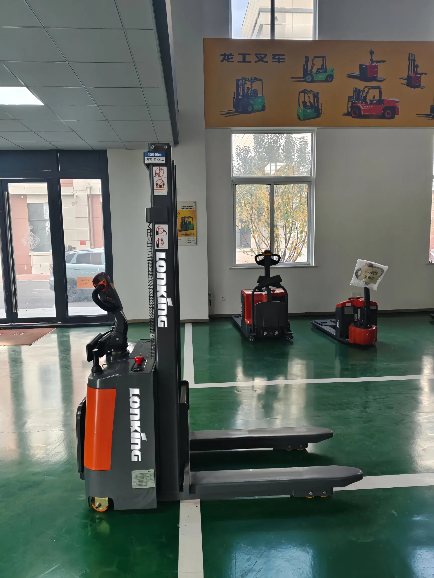 OEM Custom Stand-on Electric Pallet Stacker 1.5t/2t/3t - Warehouse Truck