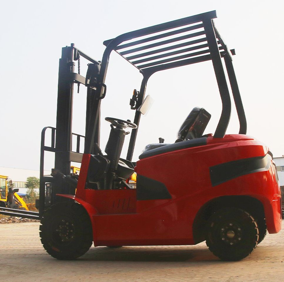 2 Ton Electric Forklift Truck Lithium Battery Powered Batteries Electric Forklift Components with 4-Meter Gantry Crane and Solid Tyre