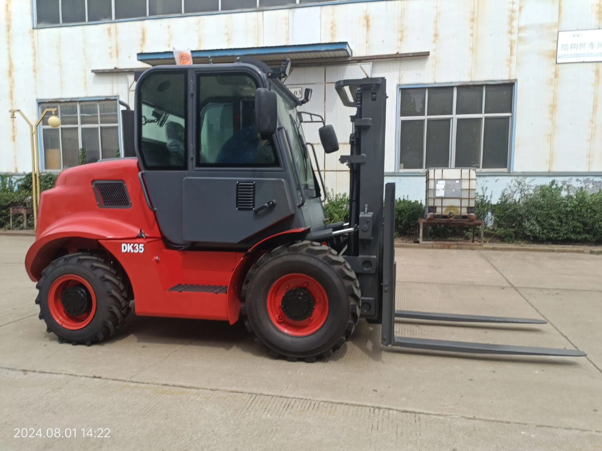 3.5ton 3500kg All Rough Terrain 4X4 off Road 4WD Forklift