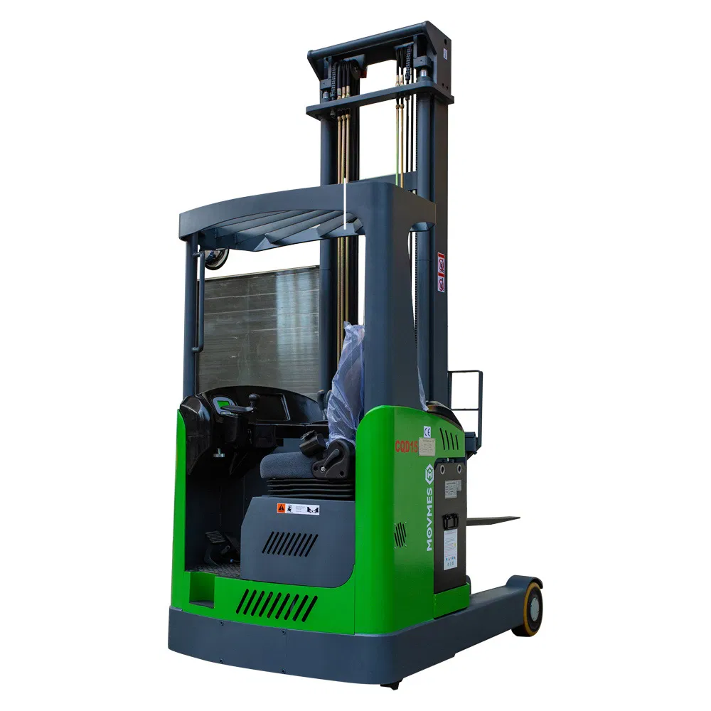 EPS 1500kg 1.5 Ton with 6-8m Lifting Height Counterbalance High Sit Down Hydraulic Electric Reach Stacker for Material Handling/Warehouse/Sales/Lift/Pallet