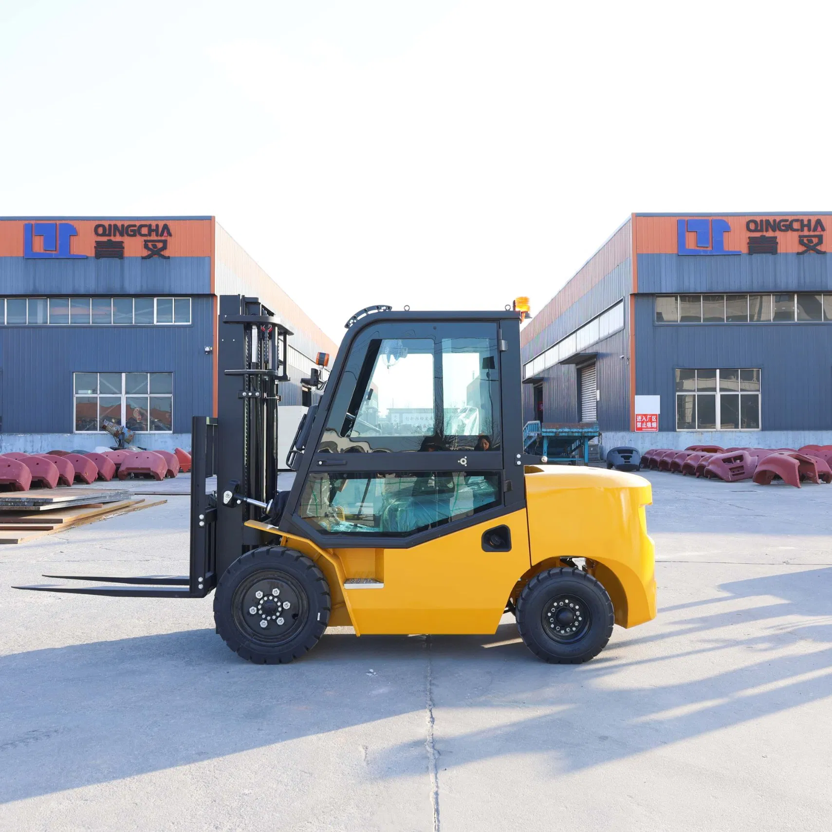 Heavy Duty 3 Ton 3.5ton 3500kg Diesel Forklift Lifting Truck Chinese Factory Counterbalance Construction Heavy Duty