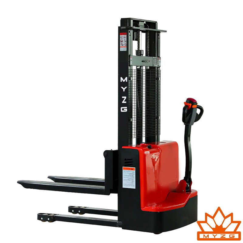 High-Reach 1500kg Battery Stacker Mingyu 1.5ton 2500-4500mm Lift Narrow Aisle Warehouse Electric Stacker