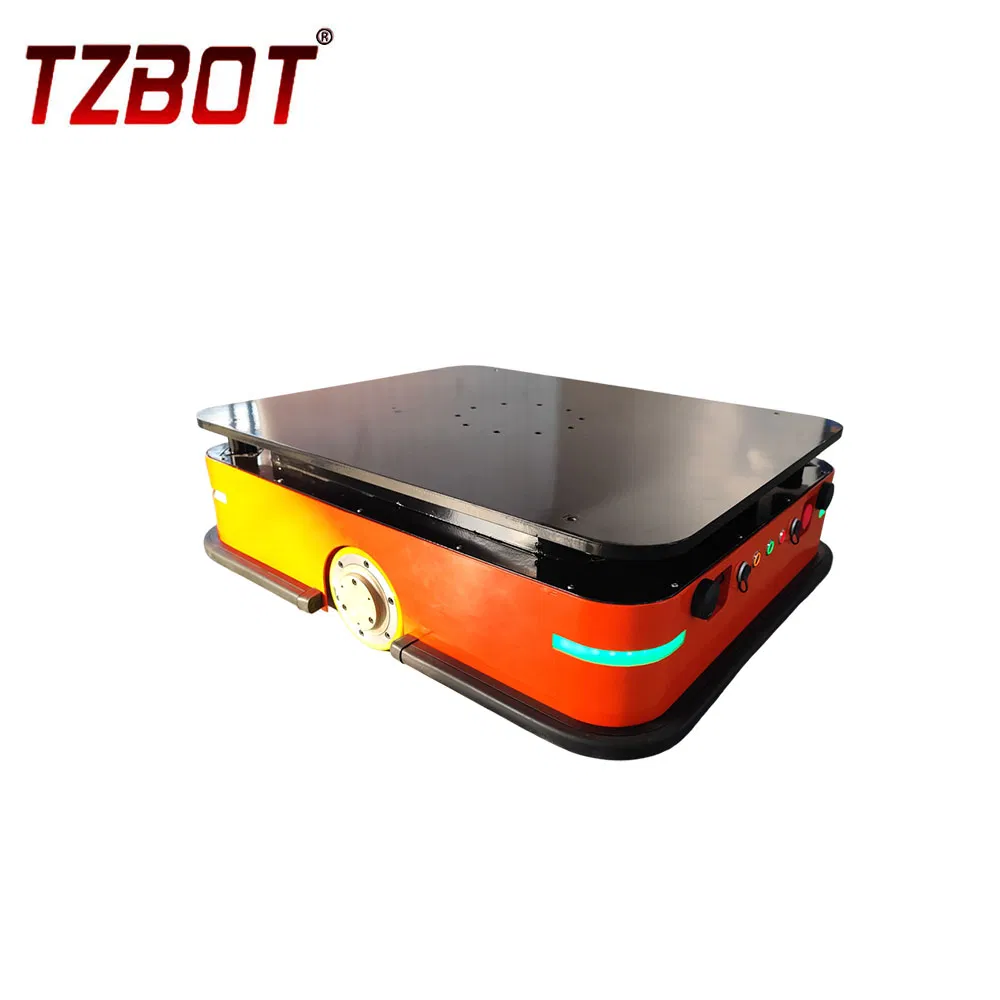 Tzbot 2024 Laser Agv 600kg Heavy Load Capacity AMR Warehouse Jacking up Slam AMR Robot Autonomous Mobile Robot for Material Handling