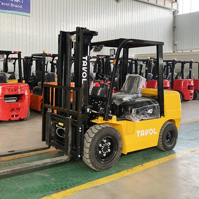 4-Ton Counterbalance Forklift 4 Ton Diesel Forklift Chinese Forklift 4 Ton Forklift Truck 3m 4.5m 6m 7m Lifting Height Euro 5