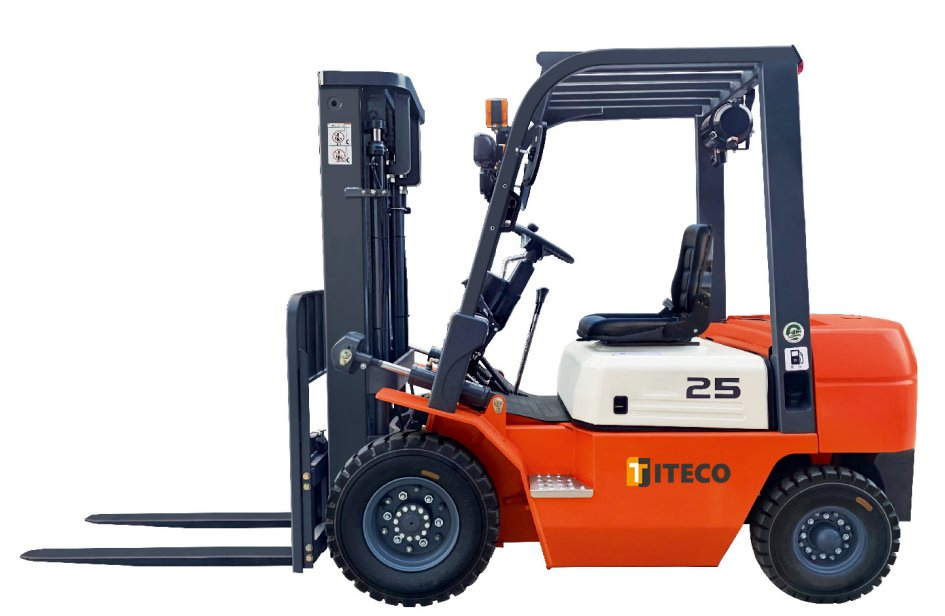 2.5 3 4 5 7 10ton Counterbalance Diesel Engine Side Shifter Xinchai490 Mini Forklift Automatic Transmission Rough Terrain Forklift with CE