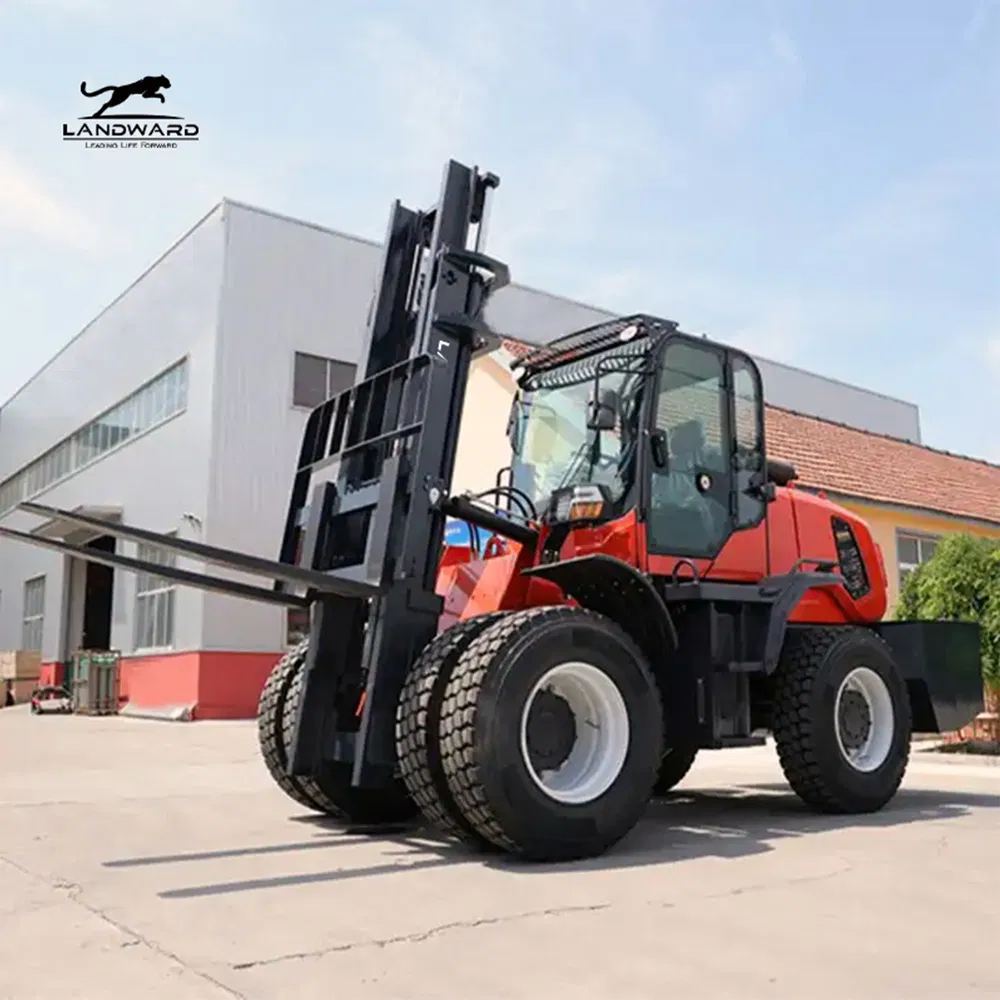 China Top Quality Warranty Factory Sale 4WD 4X4 Diesel All Rough Terrain Forklift 3 Ton 3.5 Ton 4 Ton 5 Ton Diesel Engine off Road Forklift Fast Delivery