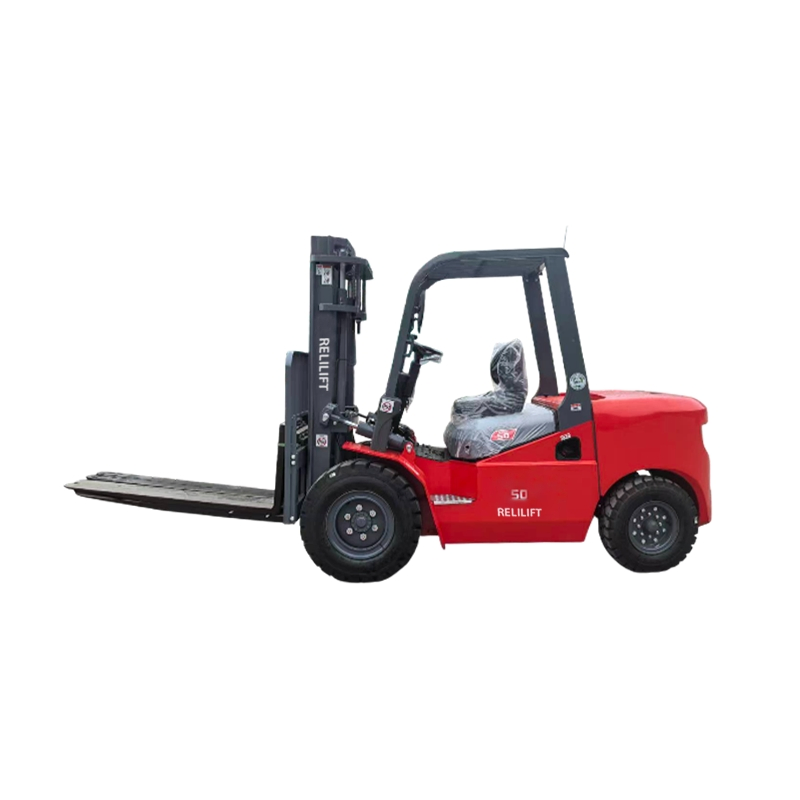 Heavy Duty Advanced Engineered Farmland Low Noise Durable Construction Counterbalance 5 Ton Diesel Forklift