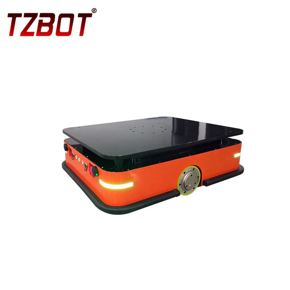 Tzbot 2024 Laser Agv 600kg Heavy Load Capacity AMR Warehouse Jacking up Slam AMR Robot Autonomous Mobile Robot for Material Handling
