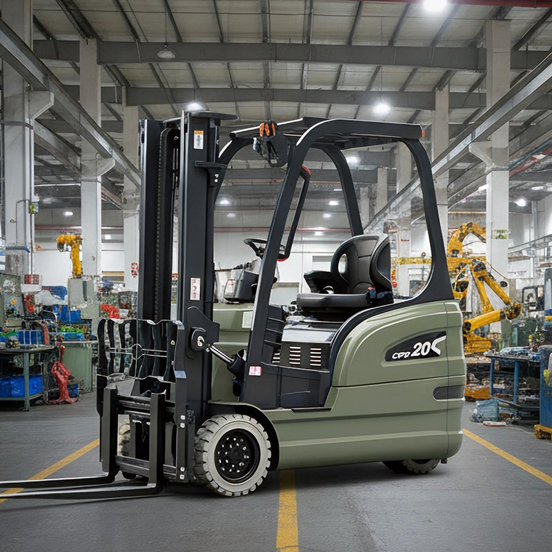 Warehouse Small Lithium Battery Three Wheel Electric Forklift Manufacturers, 1ton 2ton 2.5ton 3ton Powered Forklift Truck, Cpd Model Standard Export Packing