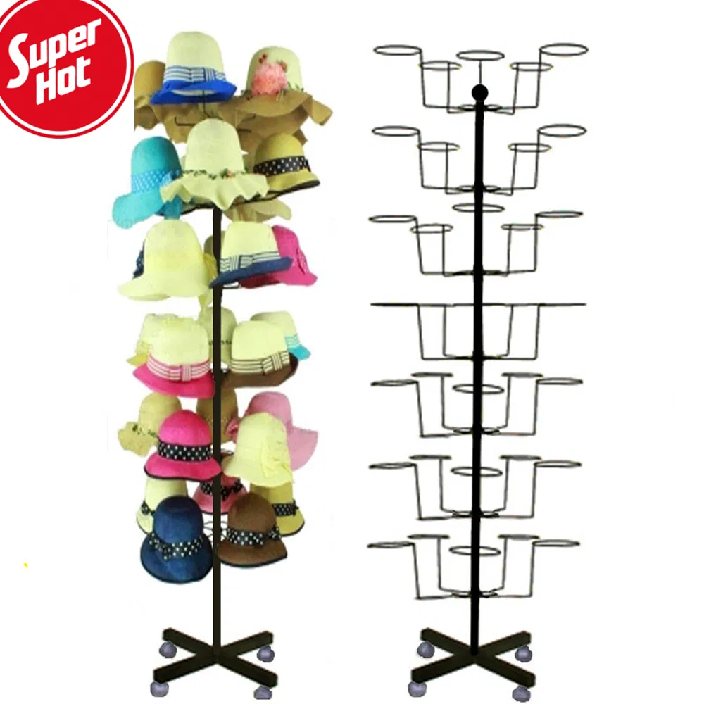 Wholesale Metal Baseball Cap Display Hi Hat Case Holder Hat Rack