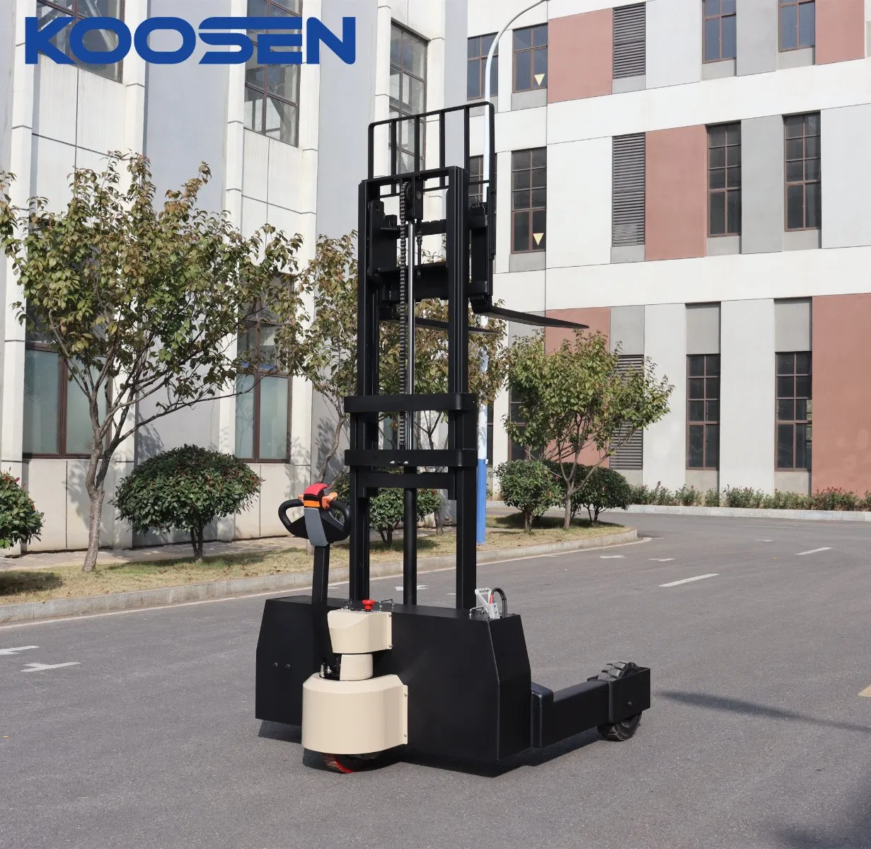 Electric Pallet Truck Stacker Industrial Walkie Stacker Rough Terrain Pallet Truck