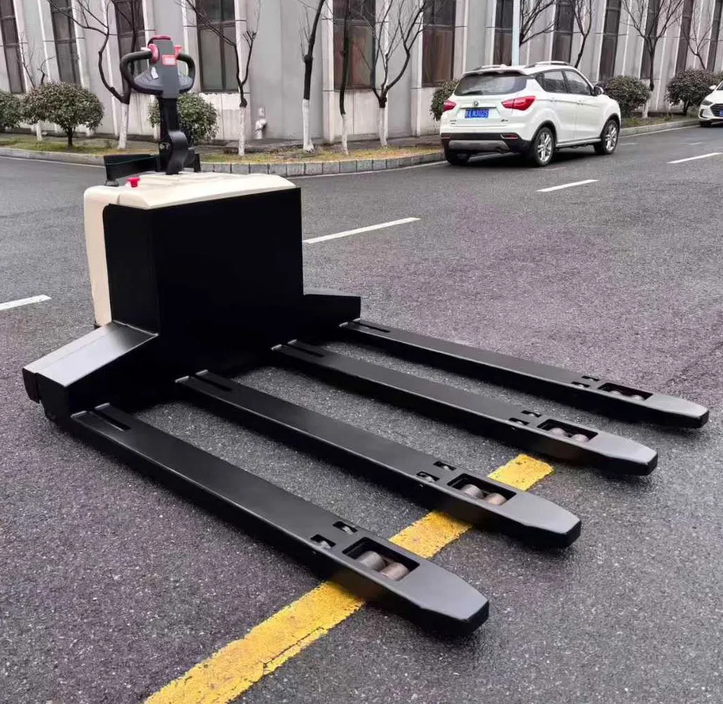 AC Motor 4 Forks 2000kg 3000kg Rider Electric Steering Pallet Truck