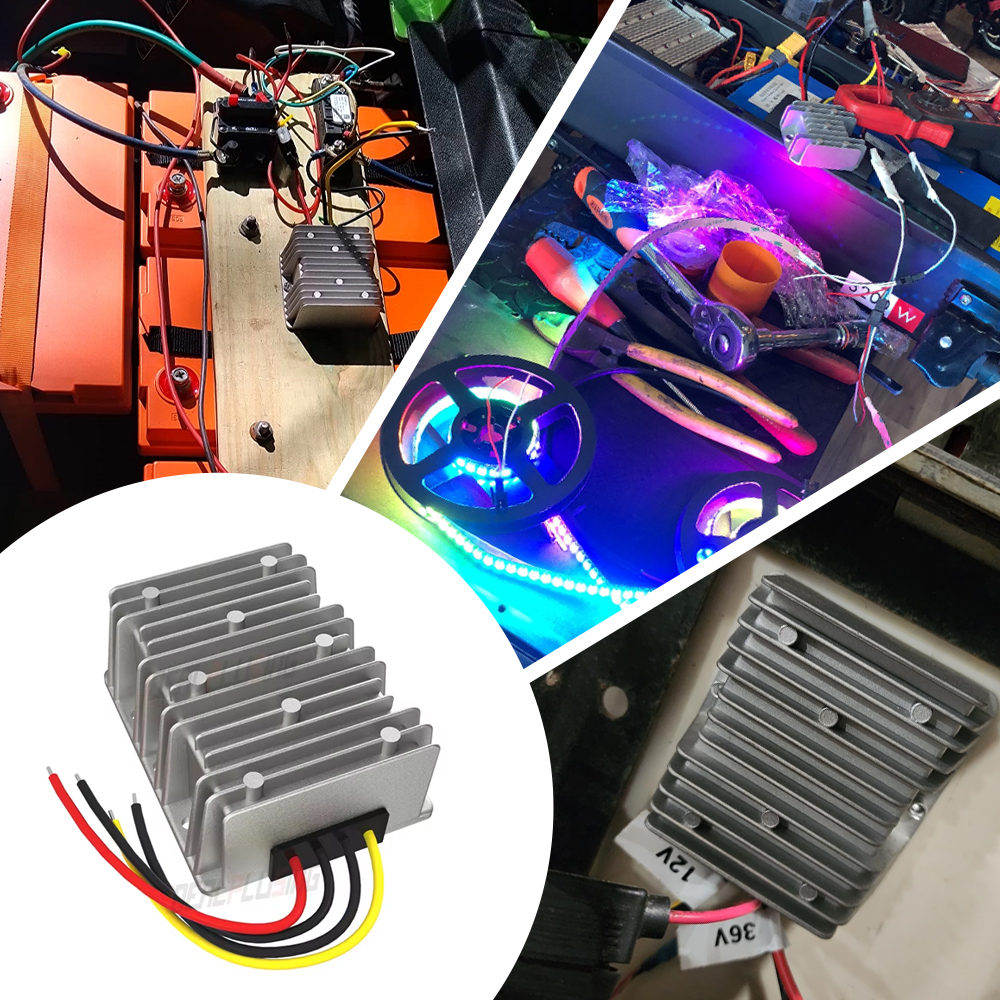 Compact 9-60V to 24V 20A 30A 40A 480W 720W 960W Non-isolated Regulator DC to DC Converter for Low Noise Operation
