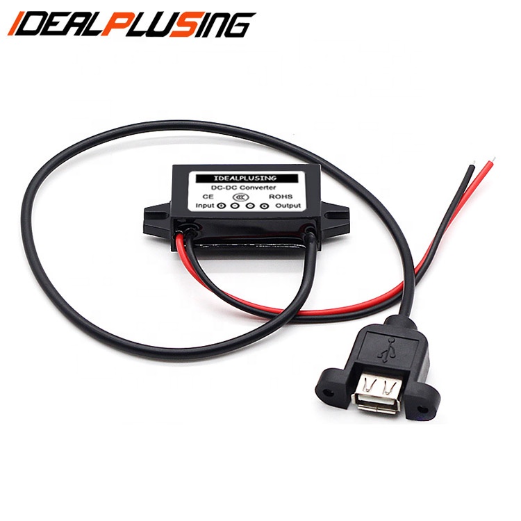 Waterproof IP67 Step Down Converter 12v to 5v Dc Dc Converter 3a 10a 15a 20a 40a 80a Single USB for Phone Charging