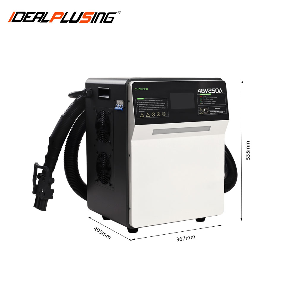 IDEALPLUSING Smart Li-ion Charger Fast Charging 48-153.6VDC 250A 20KW for Lithium Ion Battery Packs