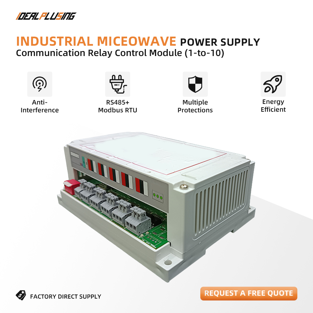 High Efficiency Reliable Low Loss Adjustable Switching Microwave Power Supply Controller for Industrial Magnetron Equipment