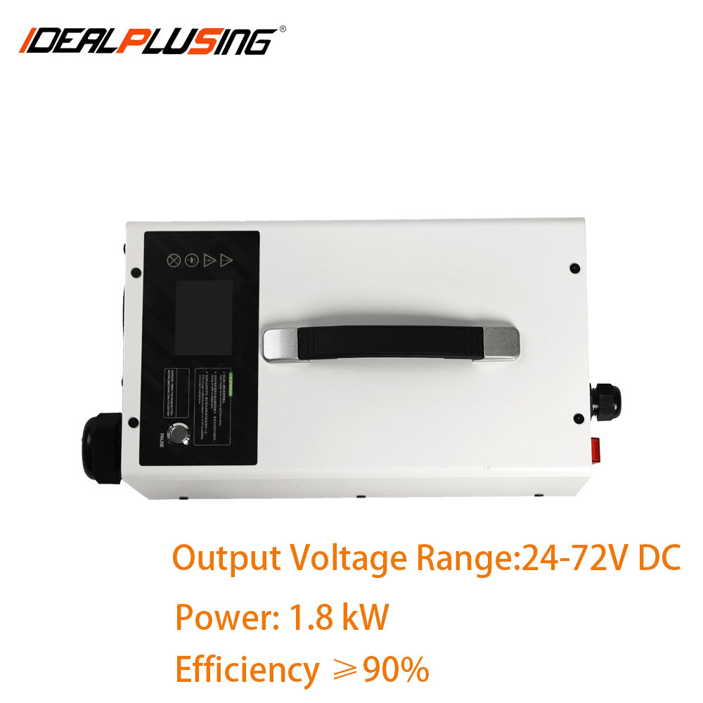 IDEALPLUSING Smart Lipo DC Power Battery Fast Charging LCD Display 24VDC 50A 1.8kW for High Performance Lithium Polymer Battery