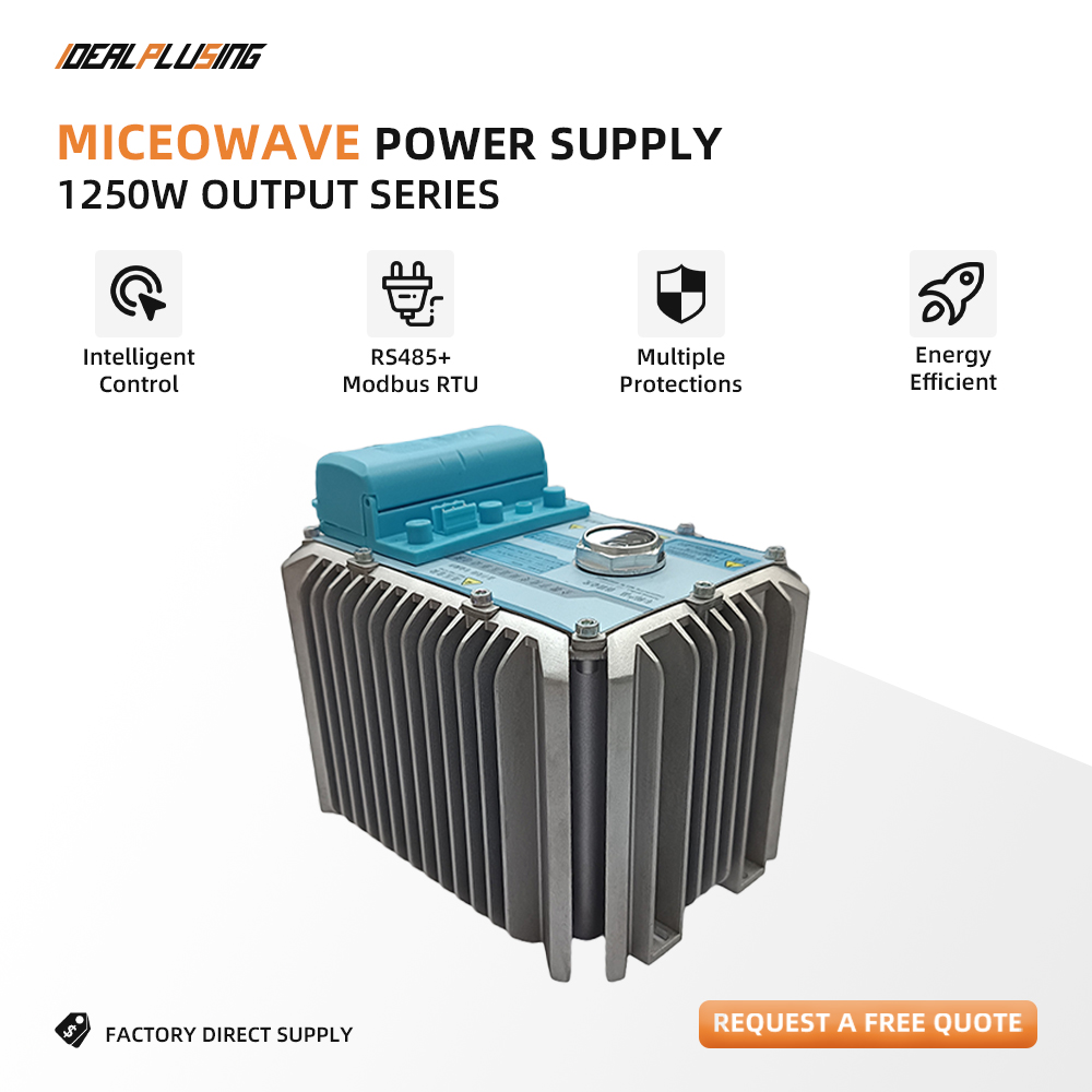 1250W High Stability Low Ripple Microwave Power Supply for Industrial Plasma & Laboratory Testing Equipment