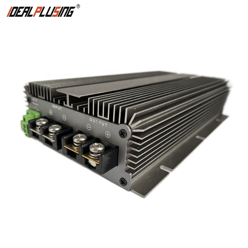 Waterproof IP67 12v 24v boost 56v Ev Fast Dc-dc Step-up Converter Battery Charger Used for Car Bus Vehicle Boat Motor 20a