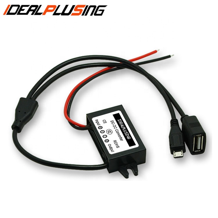 Waterproof IP67 Step Down Converter 12v to 5v Dc Dc Converter 3a 10a 15a 20a 40a 80a Single USB for Phone Charging