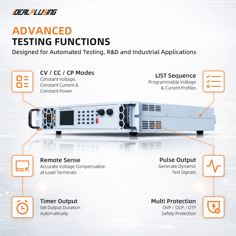 ODM Programmable DC Power Supply 14V 125V 1000VDC 7A with RS485 Full Width Chassis High Precision for Quality Inspection Systems
