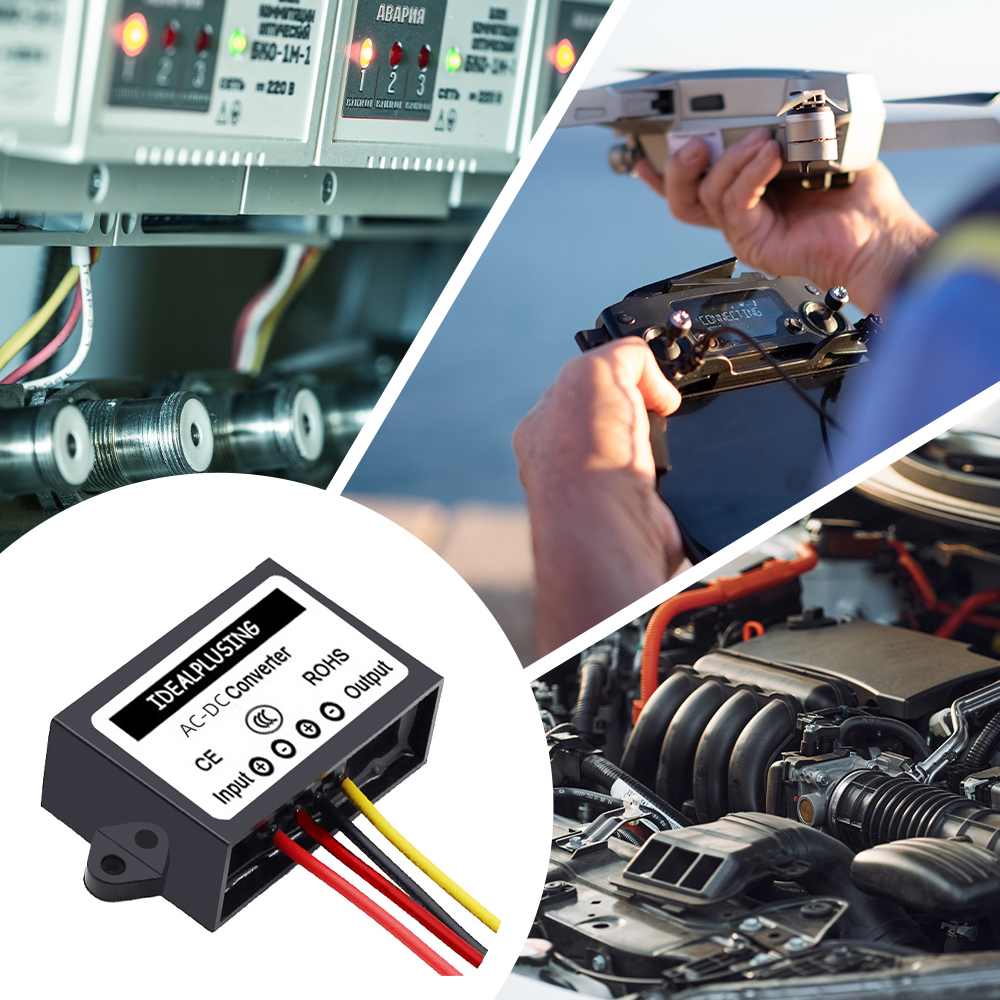 Ultra Compact DIN Rail AC DC Converter 36V to 5V 12V 24V 3A 15W 36W 72W Industrial Switching Power Supply for PLC Control System