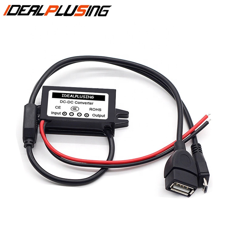 Hot-sale Waterproof Dc Dc Buck Converter 24v to 5v 3a Dc USB QC for Car Smart Phone Charge
